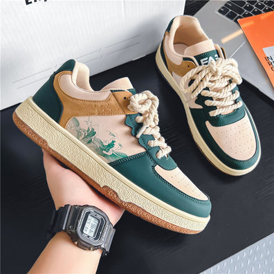 Men Soft Thick Sole Fashion Comfortable Breathable Flats Sneakers